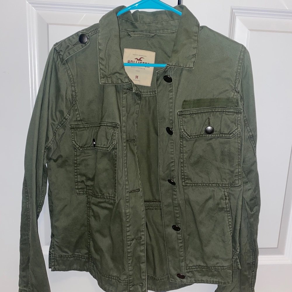 Hollister Green Army Jacket
